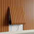 Self-adhesive 3D Wall Panel - Walnut Look - PVC Plank 300x40 cm for Wall & Ceiling - Soundproof