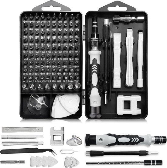 115-Piece Precision Screwdriver Set - Magnetic for Phone, Laptop & Electronics - Professional Repair Kit with Storage Case