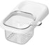 Sink Strainer & Drip Rack - With Suction Cup & Removable Strainer Tray - For Vegetables & Food Leftovers - White