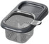 Sink Strainer & Drip Rack - With Suction Cup & Removable Strainer Tray - For Vegetables & Food Waste - Black