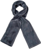 Scarf with Concealed Zipper Pocket - Secure Storage Pocket for Keys & Cards - Downy Soft & Warm - Gray