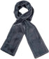 Scarf with Concealed Zipper Pocket - Secure Storage Pocket for Keys & Cards - Downy Soft & Warm - Gray
