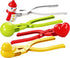 Snowball Maker for Kids | 4 Pieces - Ball/Heart/Duck/Snowman - Safe PP Material | Random Color