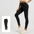 Slim Fit Sports Pants - High Rise Yoga Pants with Side Pockets - Soft and Stretchy Blended Fabric, Breathable and Comfortable - Skinny Fit with Elastic Waist - Suitable for Yoga, Fitness, Walking and Daily Use (Black, Size XL)