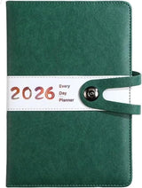 Agenda 2026 adults - Planner - Journal - Organizer - Business - Texture - PU material - A5 format - Vegetable