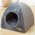 Tents Pet Bed - With Removable & Washable Cushion - Warm & Soft Fleece Fabric - For Cats & Small Dogs