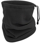 Winter Neck Warmer – Warm Ski Scarf and Face Covering against Cold and Wind – Comfortable and Thermal, Ideal for Skiing, Cycling and Outdoor Activities (Black)