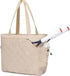 Tennis Bag – Extra Large Sports Bag with Shoe Compartment – Suitable for 2-4 Rackets – Waterproof and Lightweight – Unisex（Beige）