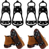 Non-slip snow boots - Set of two - Safe walking on icy and snowy surfaces - Suitable for size L (40-48) - Non-slip spikes - Suitable for winter walking, hiking, jogging, strolling and mountaineering