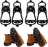 Non-slip snow boots - Set of two - Safe walking on icy and snowy surfaces - Suitable for size L (40-48) - Non-slip spikes - Suitable for winter walking, hiking, jogging, strolling and mountaineering