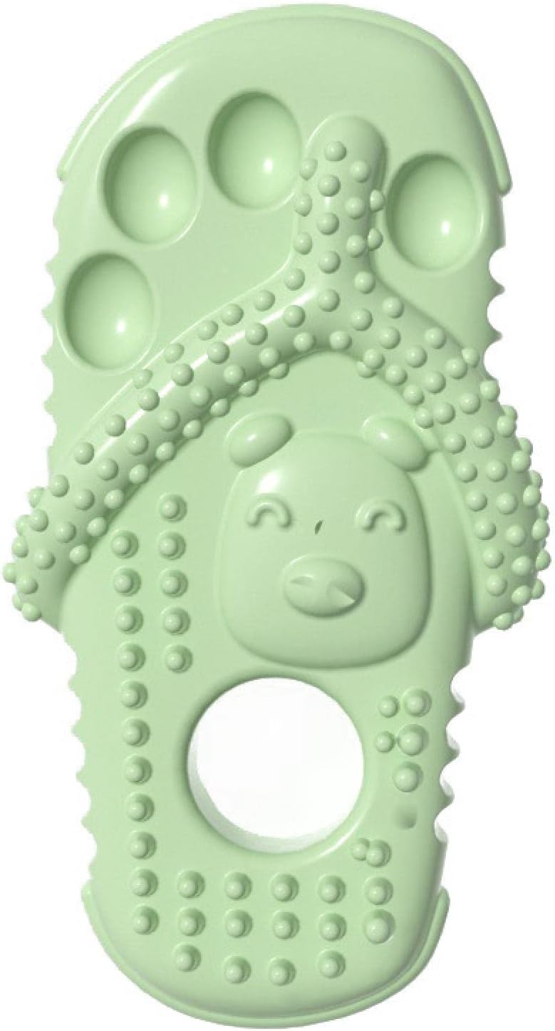 Dog Toothbrush-Chew Toy-Cleaning Teeth-Green+Pink