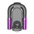 Shoe dryer - Foldable button dryer - Silent device - With timer - Black and purple - 1 pack