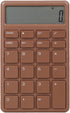 Calculator - with LCD display - Portable - Silent - Brown - 1 pack