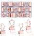 Ring binder - Suitable for office and school - Multifunctional - Rose gold - 24 pieces