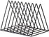 Bookends - Metal Stand - Folder - Black 9-Grid - 1 Pack