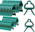 40 pieces plant clips, garden clips, plant clips, reusable tomato clips, multifunctional rattan plant clips, rose clips, sturdy cucumber clips, orchid clips, plant support, adjustable clips, green (20 large and 20 small)