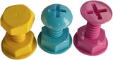 Self-adhesive nail - wall hooks - bag hooks - screw-shaped adhesive hooks - load capacity 3 kg - 3 pieces