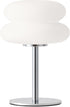White mushroom lamp, mid-century modern bedside lamp, dimmable retro egg tart bedside lamps, atmospheric home lighting, cute bedroom and living room lamps (no glass)