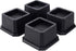 Furniture Risers 2 Inch Bed Risers Heavy Duty Adjustable Bed Lifts for Dorm Rooms Tables Desk Chair Leg Extenders 4-Pack Black