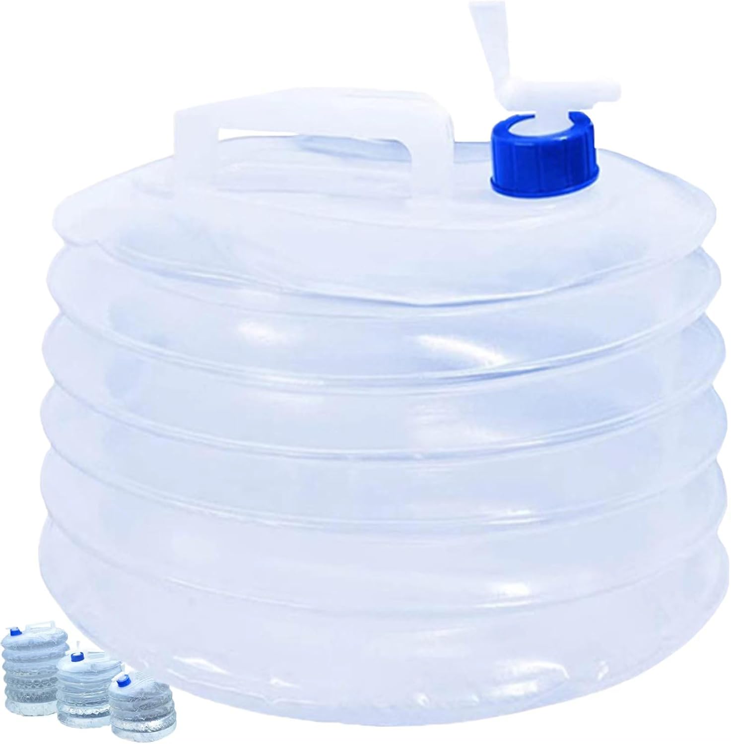 Collapsible Bucket - Collapsible Water Container - Portable & BPA Free Water Tank - Kettle - Bucket - Suitable for Caravan, Camping, Hiking, BBQ, Travel, Outdoor Use - 3L