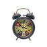 Alarm Clock - Retro Mini Silent Alarm Clock - with Night Light - Retro Arabic Digital Analog Quartz Alarm Clock - Ticking Double Bell Alarm Clock - Desk Clock with Alarm - Silent Clock