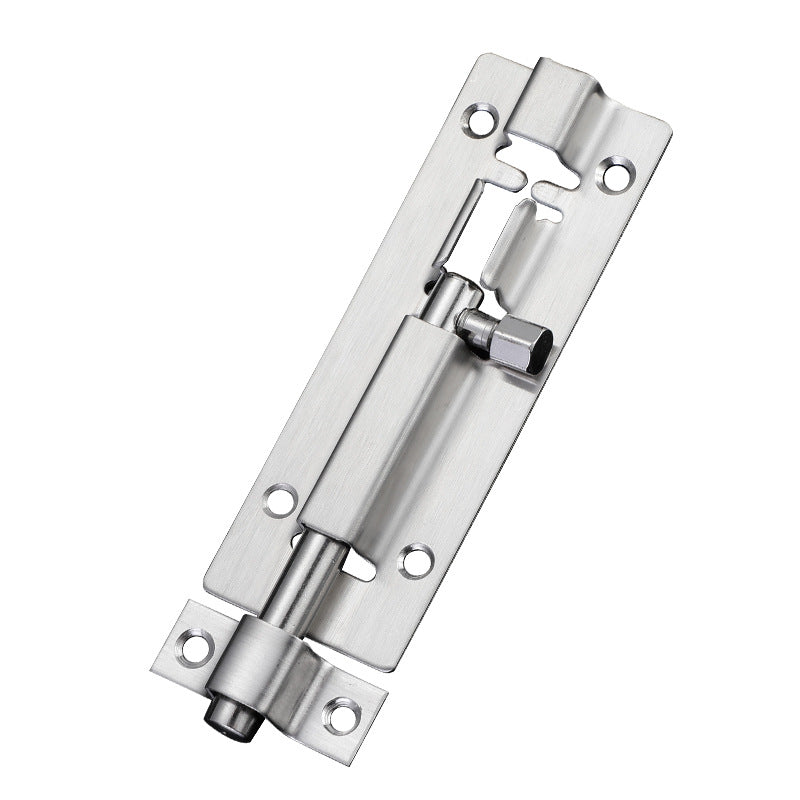 Door Latch - Sliding Latch Made of Stainless Steel 304 with Screws - Suitable for Bathrooms, Bedrooms, Sheds and Garden Toilets - 4" (97mm)