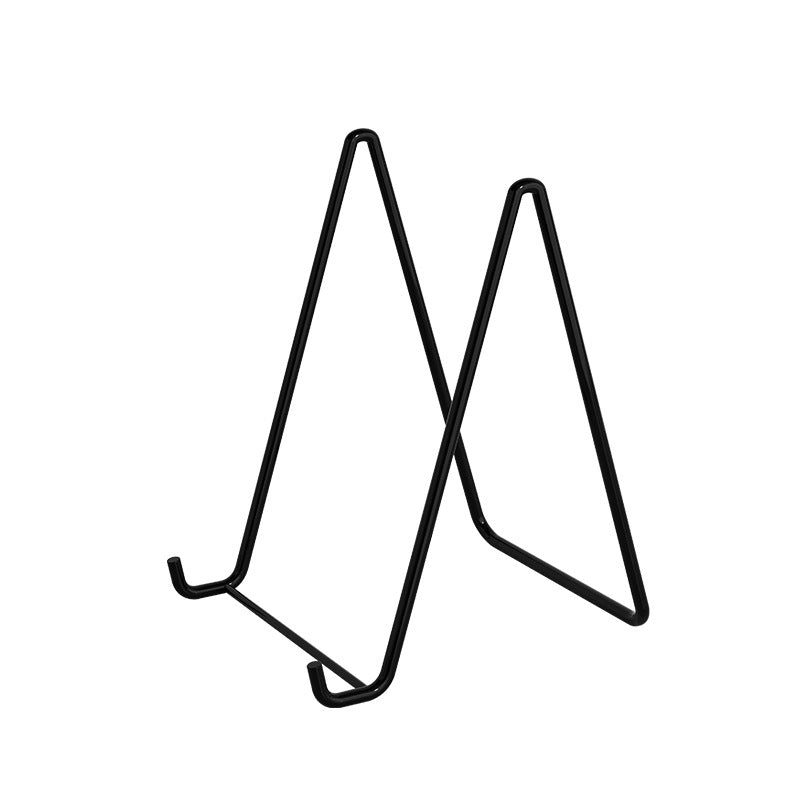 Photo Frame Stand - Set of 4 - Medal and Certificate Stand - Creative Standing Glass Photo Stand - Black