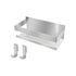 Shower Shelf - No Drilling Required - Strong 3M Self-Adhesive Wall Shelf No Drilling Required - Stainless Steel - Neat Storage Basket for Shampoo and Gel - Shower Organizer - 1 Pack Silver