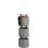 Hanging Storage Bag with Pockets - Hanging Storage Bag in Cotton and Linen - Over-the-Door Wall Organizer - Suitable for Bedroom and Bathroom - 3 Layers - Gray