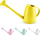 Plastic watering can - Plastic sprayer - Durable garden watering can - For plants and flowers - Easy-to-pour watering can for outdoor and indoor use - 1.8L Yellow