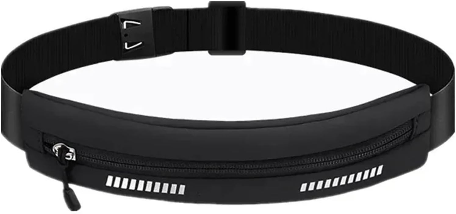 Sports Fanny Pack - Running Belt - Waterproof Waist Bag for Men and Women - Suitable for Money, Phone, Keys, Reflective Strips for Night Running and Cycling, Ideal for Training and Sports Accessories