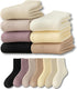 Fleece Socks - Autumn/Winter Warm Socks for Women - Thick Thermal Boot Socks - Soft and Fluffy Slipper Socks - Ideal for Pregnancy and Home Use - 7 Pairs