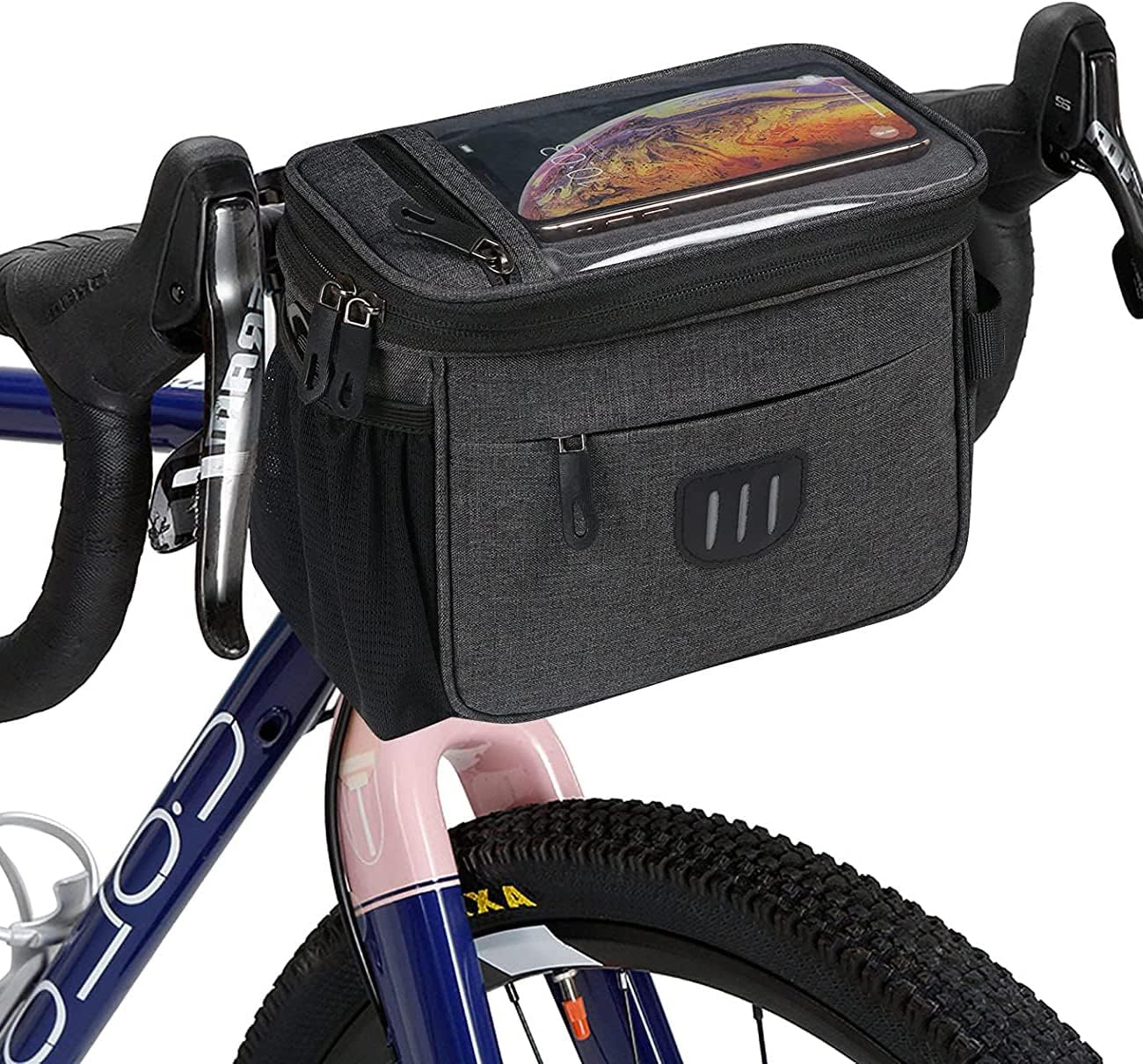 Waterproof Bike Frame Bag - Large Capacity - Top Tube Phone Holder - For MTB Mountain Bike & Road Bike