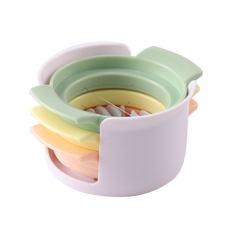 3-in-1 Egg Slicer - Egg Separator - Stainless Steel 304 - For Eggs, Strawberries & Soft Foods - Easy to Clean