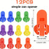 12 Piece Can Opener for Soda & Beer - Ring Opener & Nail Protector - Easy Opening - Multicolor