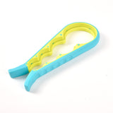 Multifunctional Jar Opener & Bottle Opener - Non-Slip Kitchen Aid - Ideal for the Elderly & Weak Hands - Blue