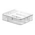 Transparent Bag Storage Box - Plastic Dispenser for Sandwich Bags & Freezer Bags - Kitchen Drawer Organizer
