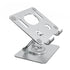 Aluminum Tablet Stand - Foldable & Height Adjustable - For Phone & Tablet - With Cooling Function (Heat Dissipation) - Silver