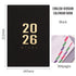Agenda 2026 - Daily Agenda - A5 Format - 1 Day per Page - 304 Pages - [Black] - Hardcover