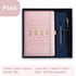 Agenda 2026 - Daily Agenda & Planner - A5 Format - 365 Day Overview - Hardcover - [Pink]