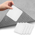 Rug Stoppers Square - Set of 4 - 10 x 10 cm - Anti-Slip Pads for Carpet - Washable & Reusable - White