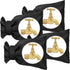 Outdoor tap covers set of 4 - thermal frost protection - waterproof tap protectors - black