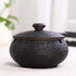 Ceramic Ashtray with Lid - Black - Wind Ashtray for Outdoor & Indoor Use - Decorative & Anti-Odor