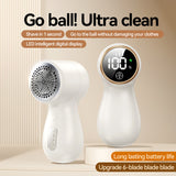 Lint Remover Electric – Portable Clothes Depiller & Fabric Shaver – Removes Lint, Hair and Pilling from Sweaters & Jackets – Rechargeable and Safe for Fabrics-White