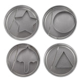 Cookie Cutters - Cookie Press Tools - Cookie Molds - DIY Baking Mold Set - Stainless Steel - Set of 12
