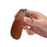 Shoehorn - Wooden Mini Shoehorn - Portable Shoe Helper - Japanese Design - Compact - With Braided Wrist Strap - Suitable for Children