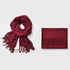 Viscose Burgundy Red Wine Shawl Scarf for Women, Oversized Soft Lightweight 70x200 cm Wrap with Tassel, Perfect Winter Claret Scarf