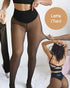 Seamless Latte Lined Warm Tights as Pants, Plus Size L/XL with Flat Seam Design, Cozy Thermal Winter Legwear for Dresses, Skirts, or Casual Home Lounging