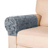 Stretchy Armrest Covers Set of 2 for Sofa and Armchair, Soft Spandex Polyester Jacquard Fabric with Non-Slip Design, Furniture Protectors Machine Washable Easy Care