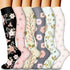 Compression Socks for Women Men Circulation 6 Pack, Graduated Support for Running Athletic Sports L/XL, Breathable Nylon Polyester for All-Day Comfort and Performance